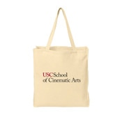 USC Trojans School of Cinematic Arts Slim Natural Tote Bag
